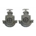 Pair of Dewsbury Borough Police Collar Badges