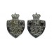 Pair of Teesside Constabulary Collar Badges - Queen's Crown