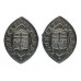 Pair of Bath City Police Collar Badges