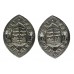 Pair of Bath City Police Collar Badges