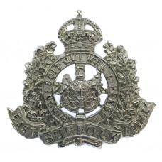 East Suffolk Police Chrome Cap Badge - King's Crown