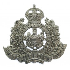East Suffolk Police Chrome Cap Badge - King's Crown