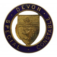 Devon Special Constabulary Enamelled Lapel Badge