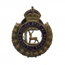 Berkshire Police Special Reserve Enamelled Lapel Badge - King's Crown