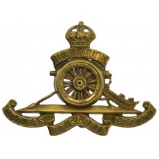 Royal Artillery (Revolving Wheel) Cap Badge - King's Crown