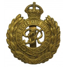 George VI Royal Engineers Cap Badge