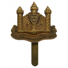 Cambridgeshire Regiment WW1 All Brass Economy Cap Badge