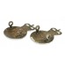 Pair of Yorkshire Volunteers Officer's Silvered Collar Badges - Queen's Crown