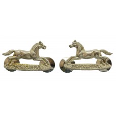 Pair of Prince of Wales's Own Regiment of Yorkshire Collar Badges