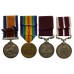 WW1 British War Medal, Victory Medal, Ed VII LS&GC and Geo VI Meritorious Service Medal Group of Four - Sjt. J.A. Pulford, Royal Artillery