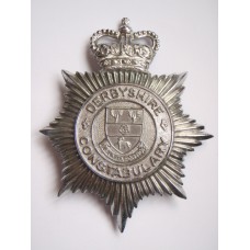 Derbyshire Constabulary Helmet Plate - Queen's Crown