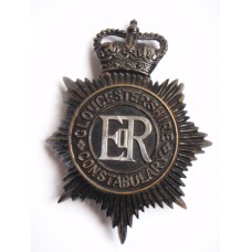 Gloucestershire Constabulary Night Helmet Plate - Queen's Crown