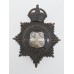 Durham County Constabulary Night Helmet Plate - King's Crown
