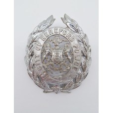 Hereford City Police Helmet Plate (Coat of Arms)