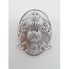 Scottish Police Forces Cap Badge - King's Crown (Chrome)
