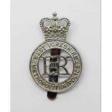 West Yorkshire Metropolitan Police Cap Badge - Queen's Crown