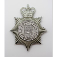 Derbyshire Constabulary Helmet Plate - Queen's Crown