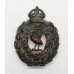 Liverpool City Police Black Wreath Helmet Plate - King's Crown