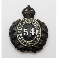 Dorset Constabulary Wreath Helmet Plate - King's Crown