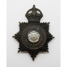 Northamptonshire Constabulary Night Helmet Plate - King's Crown