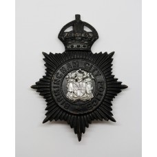 Birmingham City Police Night Helmet Plate - King's Crown