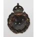 Monmouthshire Constabulary Black Wreath Helmet Plate - King's Crown
