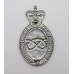 Staffordshire County & Stoke on Trent Constabulary Enamelled Helmet Plate - Queen's Crown