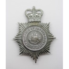 Barrow-in-Furness County Borough Police Helmet Plate - Queen's Crown