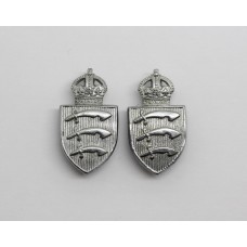 Pair of Essex Constabulary Collar Badges - King's Crown