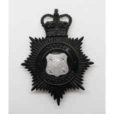 Durham Constabulary Night Helmet Plate - Queen's Crown