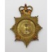 Durham Constabulary Night Helmet Plate - Queen's Crown