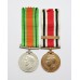 Lincolnshire Special Constabulary Father & Son Medal Group - Parker Family