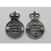 Pair of Essex Police Enamelled Collar Badges - Queen's Crown