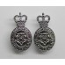 Pair of Cumbria Constabulary Collar Badges - Queen's Crown