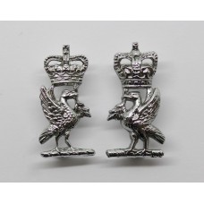 Pair of Liverpool City Police Collar Badges - Queen's Crown