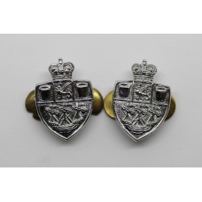 Pair of Teesside Constabulary Collar Badges - Queen's Crown