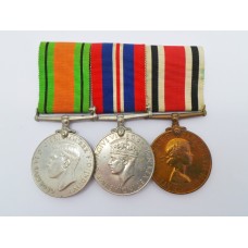 WW2 Defence & War Medal and ERII Special Constabulary Long Service Medal Group of Three - Dudley O. Keating