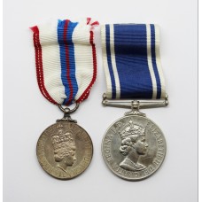 1977 Silver Jubilee Medal & Police Long Service & Good Conduct Medal - Const. G.A. Kendall, Nottinghamshire Combined Constabulary