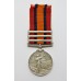 Queen's South Africa Medal (Clasp - Orange Free State, Transvaal, Laing's Nek) - Pte. J. Cartwright, West Yorkshire Regiment