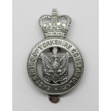 East Riding of Yorkshire Constabulary Cap Badge - Queen's Crown