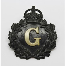 Gloucestershire Constabulary Black Wreath Cap Badge - King's Crown