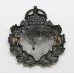 Gloucestershire Constabulary Black Wreath Cap Badge - King's Crown