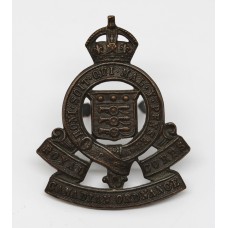 Royal Canadian Army Ordnance Corps Officer's Service Dress Cap Badge - King's Crown