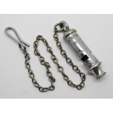 Warwickshire Constabulary 'The Metropolitan' Patent Police Whistle & Chain