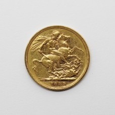 1889 M Victoria 22ct Gold Full Sovereign Coin