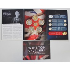 Sir Winston Churchill Commemorative Coin set Including 24ct Gold Proof Coin