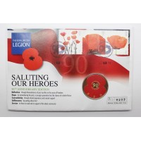 2011 Bailiwick of Jersey Royal British Legion 90th Anniversary Commemorative Coin Cover - Saluting Our Heroes
