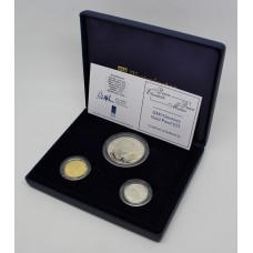 2000 Guernsey Gold & Silver Proof 3 Coin Set - Queen Mother