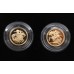 Royal Mint 2005 & 2006 Gold Proof Half Sovereign Two Coin Set