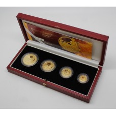 Royal Mint 2005 United Kingdom Britannia Gold Proof Collection Four Coin Set